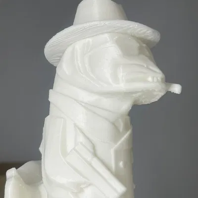 Cá Walleye trên khúc gỗ phong cách mafia. Cá gangster