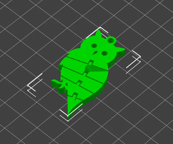 Cú mèo dẻo (có lỗ móc chìa khóa) - Image 1