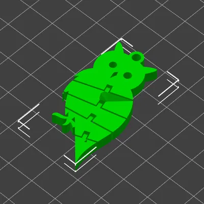 Cú mèo dẻo (có lỗ móc chìa khóa)