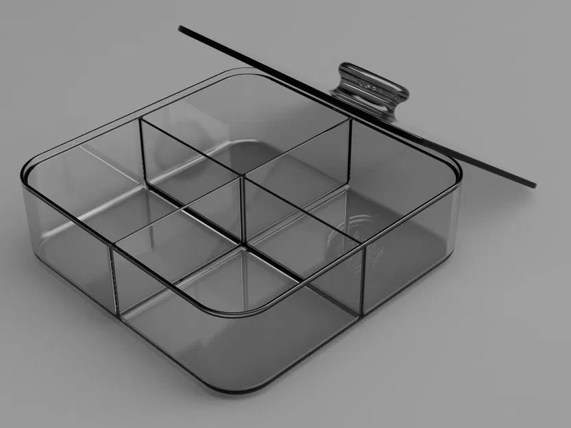 Hộp đựng bánh kẹo, hạt khô có nắp - Image 1