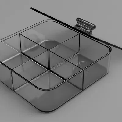 Hộp đựng bánh kẹo, hạt khô có nắp