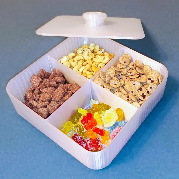 Hộp đựng bánh kẹo, hạt khô có nắp - Image 3