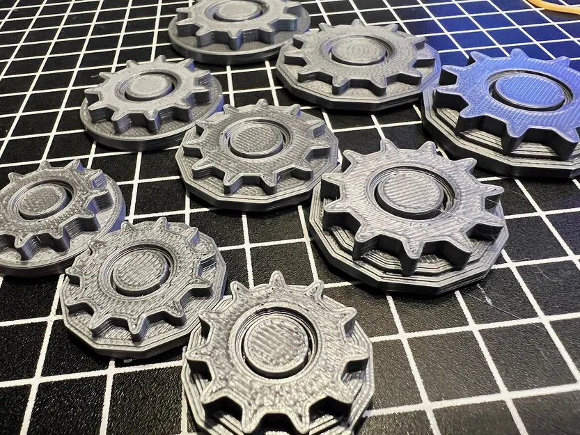 Đế Lót Miniature Họa Tiết Bánh Răng - Image 1