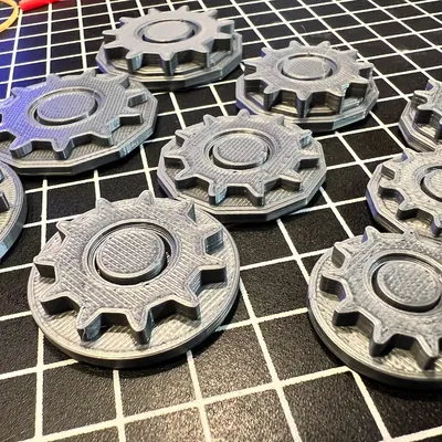 Đế Lót Miniature Họa Tiết Bánh Răng
