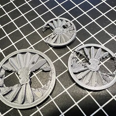 Chân Đế Mô Hình Mini Họa Tiết Quạt Bị Phá Hủy