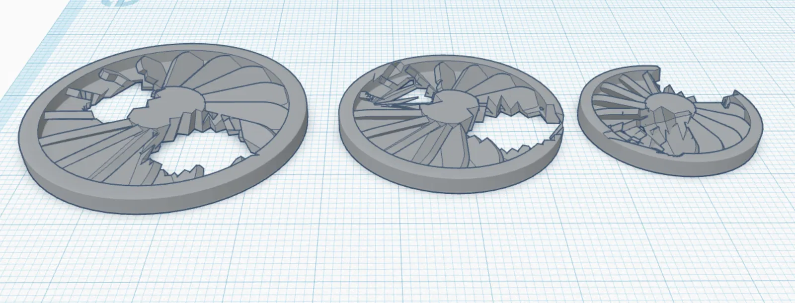 Chân Đế Mô Hình Mini Họa Tiết Quạt Bị Phá Hủy - Image 4