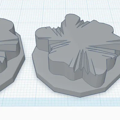 Đế Lót Ly Mô Hình Mẫu Đá Bị Hỏng