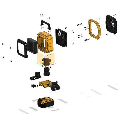 Máy Hút Khói Di Động Phong Cách Dewalt