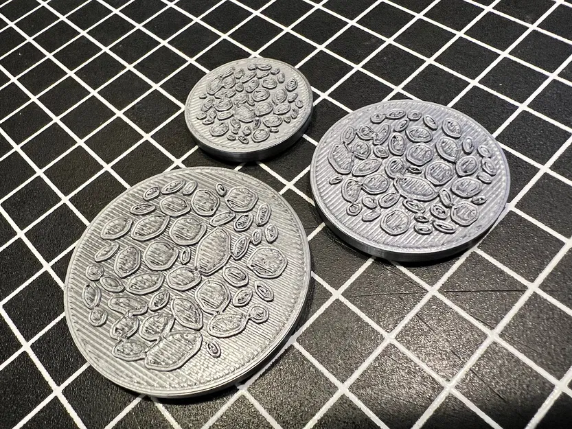 Mô hình Đế lót ly Họa tiết Đá - Image 1