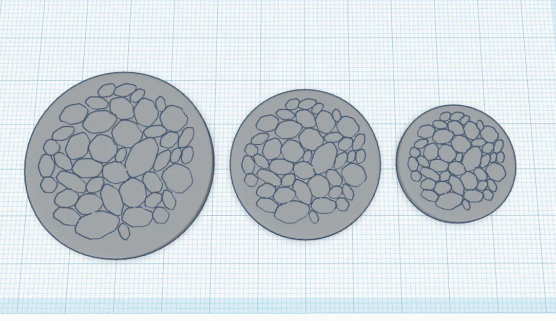 Mô hình Đế lót ly Họa tiết Đá - Image 4
