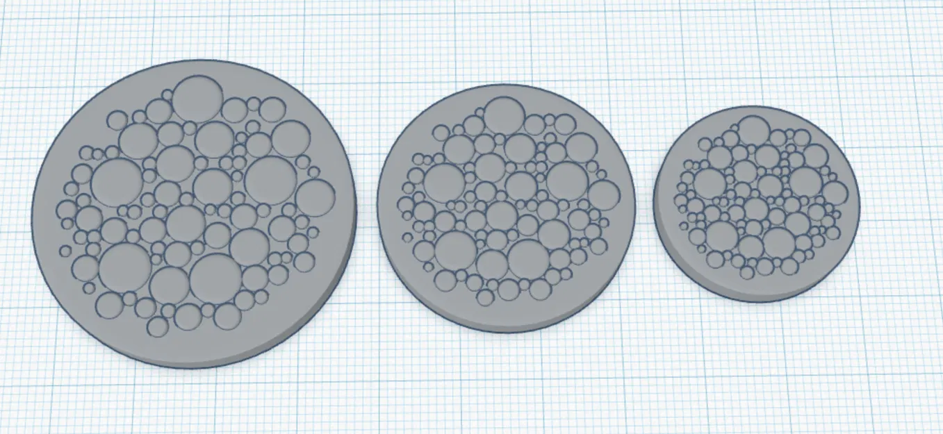 Khuôn Đế Miniature Họa tiết Tròn - Image 2