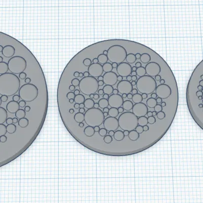 Khuôn Đế Miniature Họa tiết Tròn