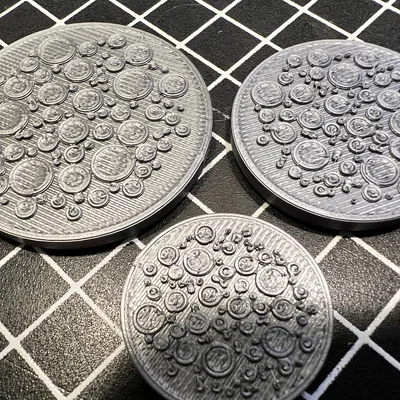 Khuôn Đế Miniature Họa tiết Tròn