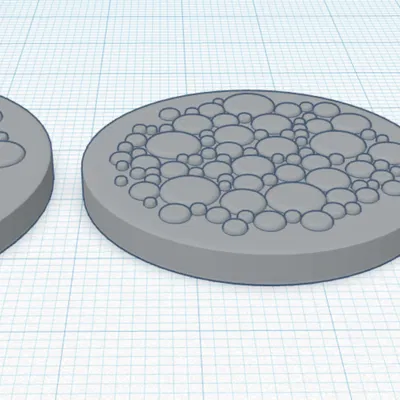 Khuôn Đế Miniature Họa tiết Tròn