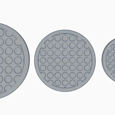 Mẫu đế lót mô hình có lỗ