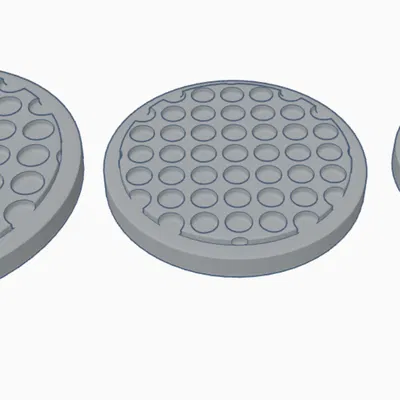 Mẫu đế lót mô hình có lỗ