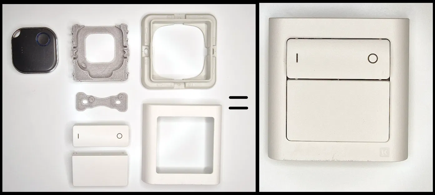 Bộ Chuyển Đổi Shelly Blu Button 1 Sang Fuga Button - Image 1