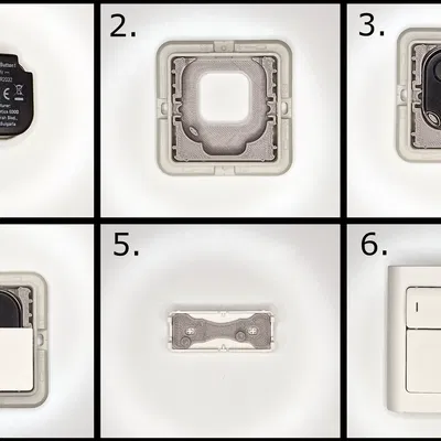 Bộ Chuyển Đổi Shelly Blu Button 1 Sang Fuga Button