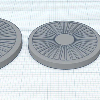 Chân Đế Miniature Họa Tiết Tua-bin