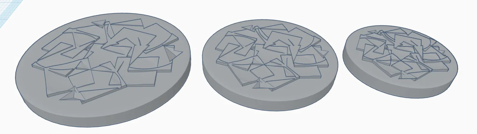 Mô hình đế lót ly miniature họa tiết rác thải - Image 2