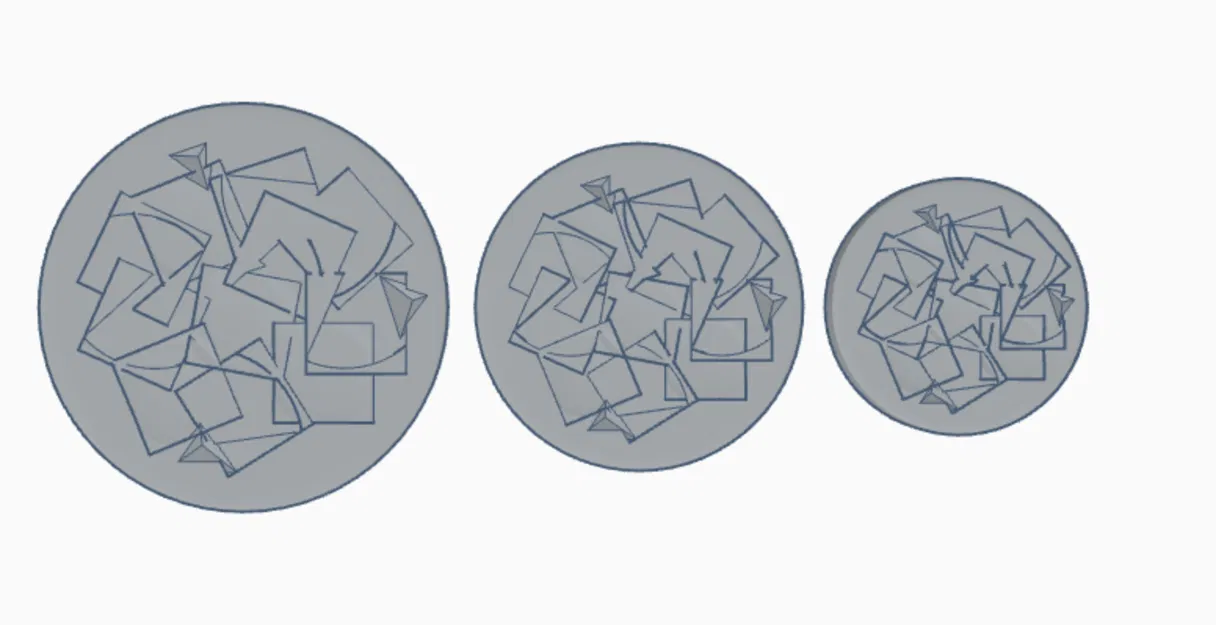 Mô hình đế lót ly miniature họa tiết rác thải - Image 5