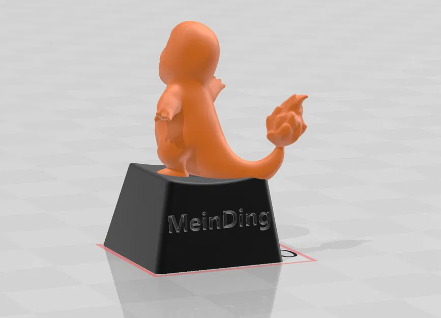 Keycap Glumanda / Charmander Pokémon Lửa - Image 2