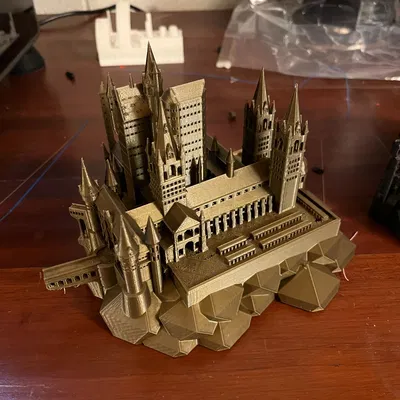 Lâu đài Hogwarts Remix - 2 mảnh cho bàn in 220mm, tỷ lệ 180%