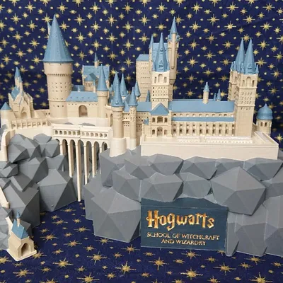 Lâu đài Hogwarts (3 phần cho bản in lớn)