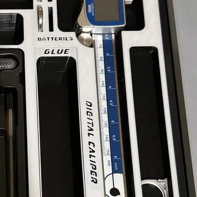 [BaBo] Khay đựng kẹp đo kỹ thuật số lớn kèm Pin