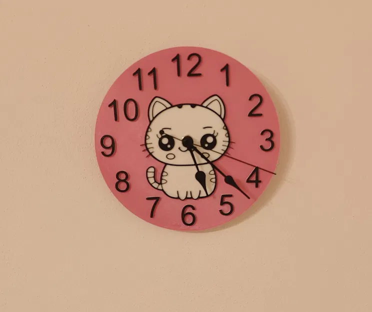 Đồng hồ treo tường Mèo Dễ Thương (Remix) - Image 1