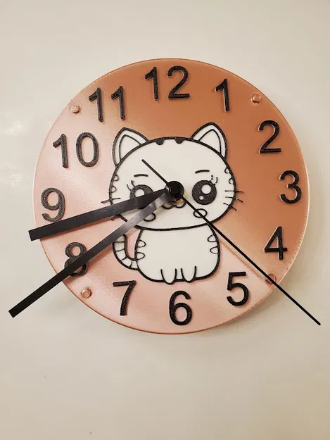 Đồng Hồ Treo Tường Hình Mèo Dễ Thương - Image 1