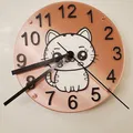 Đồng Hồ Treo Tường Hình Mèo Dễ Thương - Thumbnail 1
