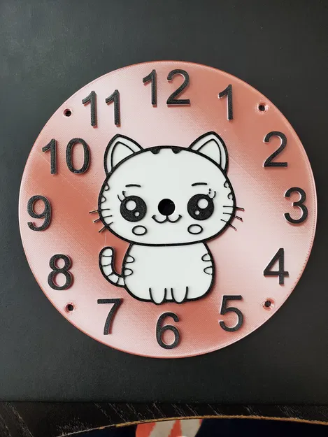 Đồng Hồ Treo Tường Hình Mèo Dễ Thương - Image 2