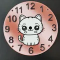 Đồng Hồ Treo Tường Hình Mèo Dễ Thương - Thumbnail 2