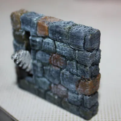 Tường Bẫy RPG Phong Cách DaD 2x PIP FDM Không Cần Hỗ Trợ