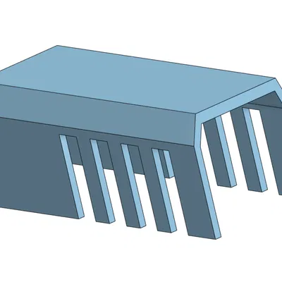 Cổng Hầm Hiện Đại (Hình Chữ Nhật)