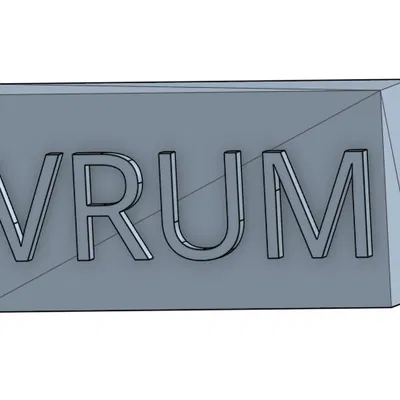 Biển số xe Lego VRUM