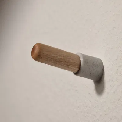 Chân đế móc treo thanh gỗ