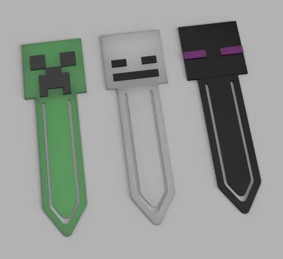 Bookmark Minecraft (Creeper, Skeleton, Enderman) - In Đa Màu - Image 1