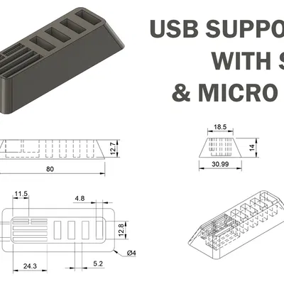 Giá đỡ USB, thẻ SD & Micro SD