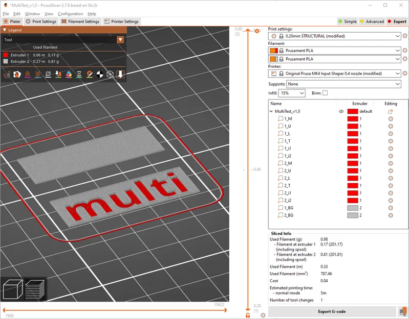 Mô Hình Thử Nghiệm Đổi Nhiều Màu Cho Máy In 1 Extruder Không MMU - Image 4