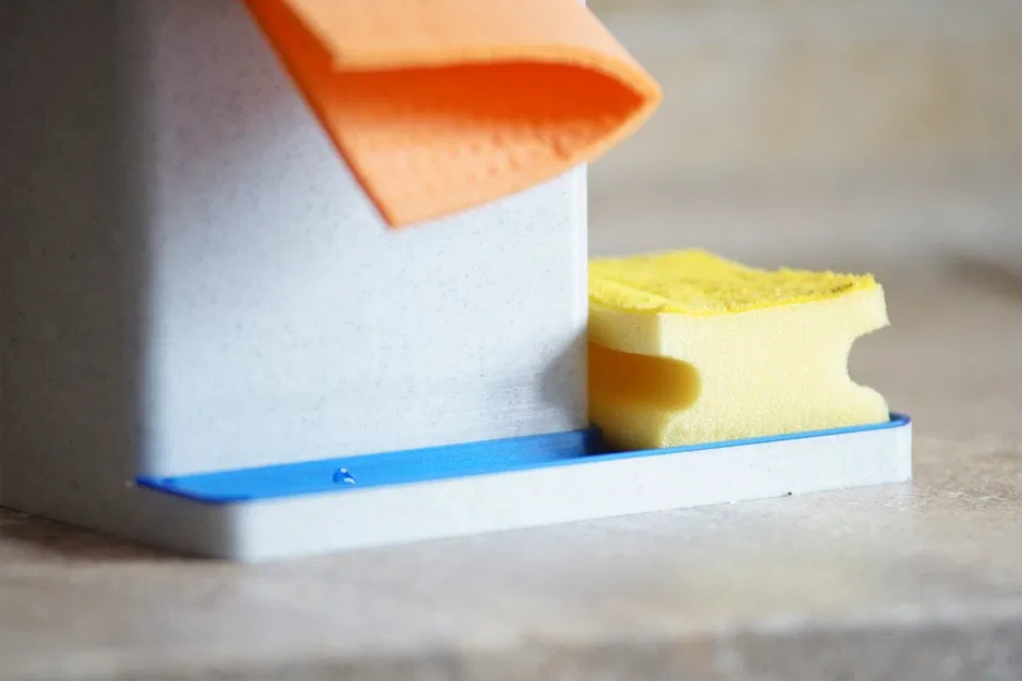 Dụng cụ tổ chức nhà bếp kèm hộp hứng nước tích hợp (Dễ in và hữu ích) - Image 3