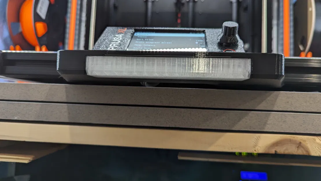 Tấm bảo vệ màn hình Prusa XL, ốp LCD, thanh trạng thái, 2 màu, không có lỗ thừa - Image 2