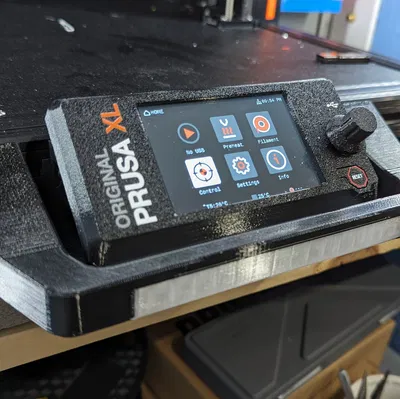 Tấm bảo vệ màn hình Prusa XL, ốp LCD, thanh trạng thái, 2 màu, không có lỗ thừa