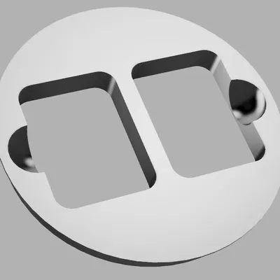 Kệ đựng 2 loại sốt có lỗ xỏ ngón tay