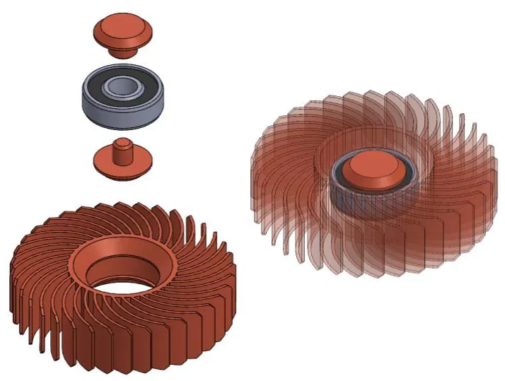 Bánh Xe Fidget Xoắn Ốc Linh Hoạt - Image 2