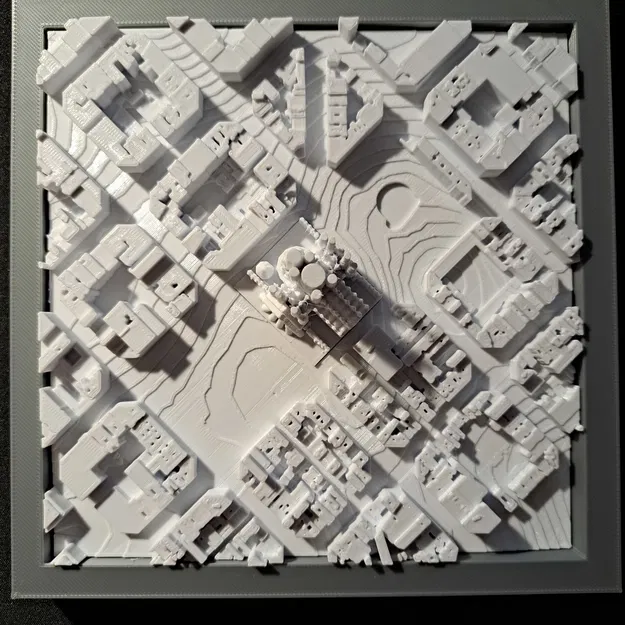 MÔ HÌNH THÀNH PHỐ BARCELONA, SAGRADA FAMILIA, TỶ LỆ 1/4000 - Image 2