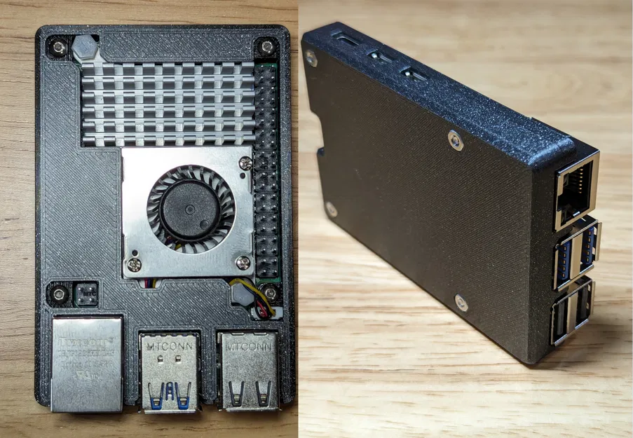 Vỏ mỏng cho Raspberry Pi 5 có Tản nhiệt Chủ động - Image 3