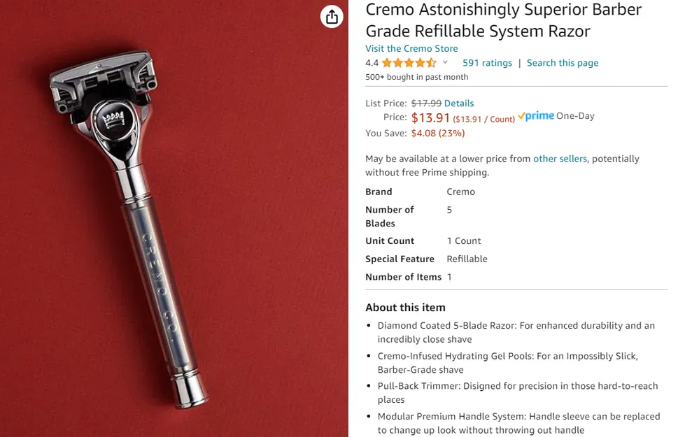 Tay cầm thay thế cho Dao cạo Cremo - Image 2