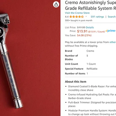 Tay cầm thay thế cho Dao cạo Cremo